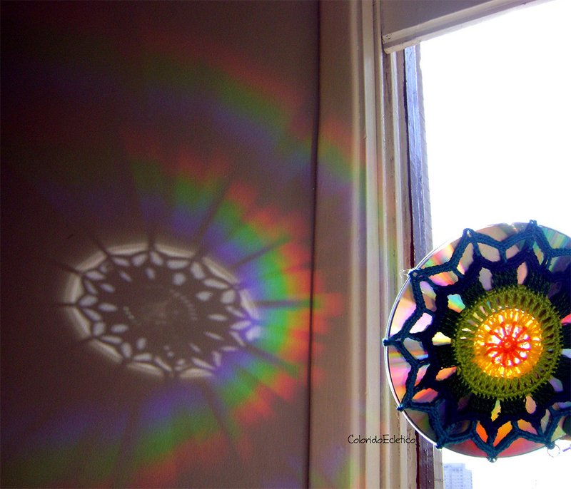 Dicas de Artesanato com Crochê e CD Dicas de Artesanato com Crochê e CD