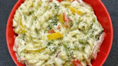 Macarrão ao molho branco de dar água na boca