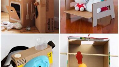 Ideias de Brinquedos com Caixa de Papelão