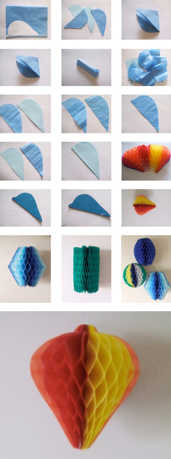 balao com papel de seda 