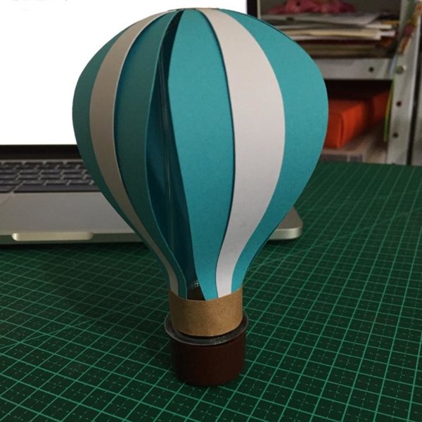 balao com papel simples 