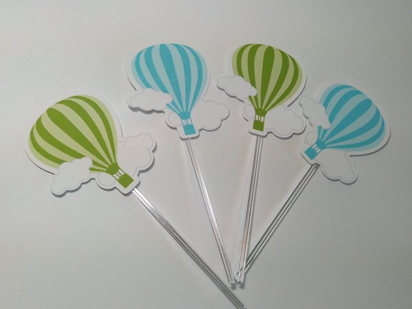 balao com papel topper 