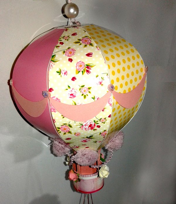 balao com papel enfeite 