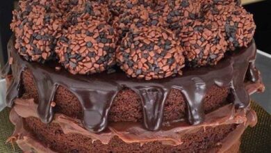 Como fazer Naked Cake de Brigadeiro