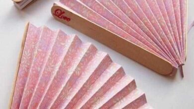 Lembrancinha de leque para casamentos