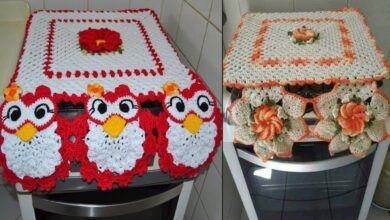 1750979962 capa de fogao em croche Capa de Fogão em Crochê