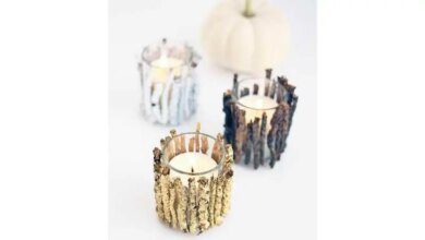 Como fazer velas decorativas com galhos maravilhosas