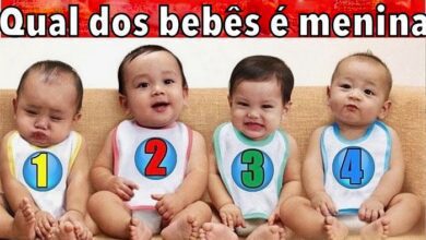 adivinhe qual dos 4 bebês é menina