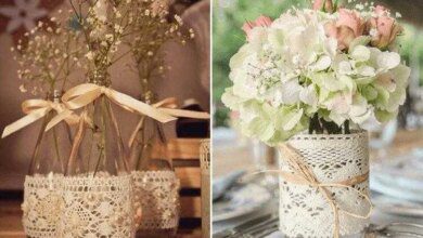 80 Garrafas decoradas com renda