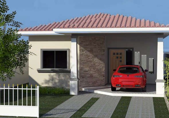 Fachadas para casas pequenas e modernas: 30 fotos