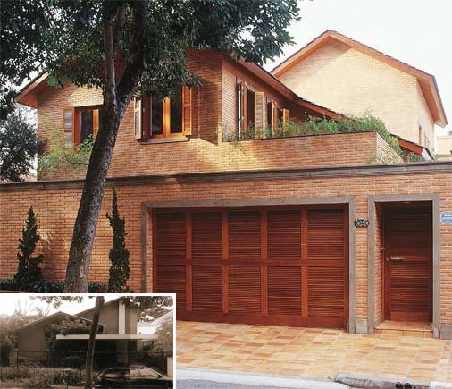 casas com fachadas de tijolo a vista