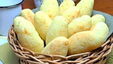 Biscoito de polvilho assado crocante e fácil de fazer