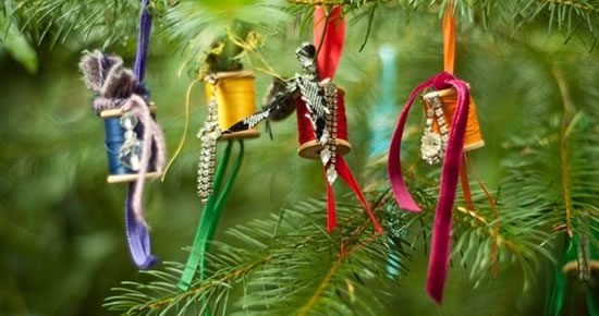 Enfeites de Natal com reciclagem