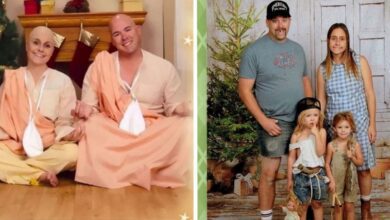 Esta divertida família cria e envia cartões de Natal bizarros há 18 anos