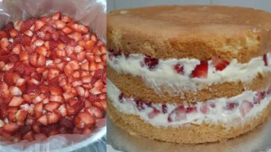 Creme Belga com Morango para Recheio