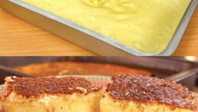 Bolo de fubá no liquidificador, camada macia e um recheio bem cremoso