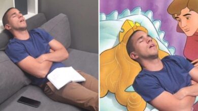 Homem cochilou no trabalho e acabou virando meme. Veja as imagens: