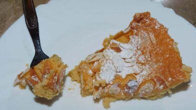 Tarte de amêndoa e limão delicioso