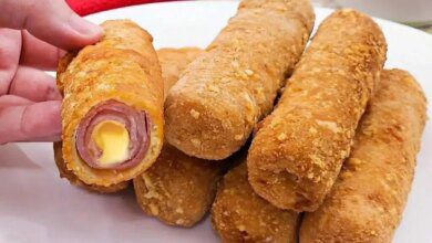 Enroladinho De Presunto E Queijo Sem Massa