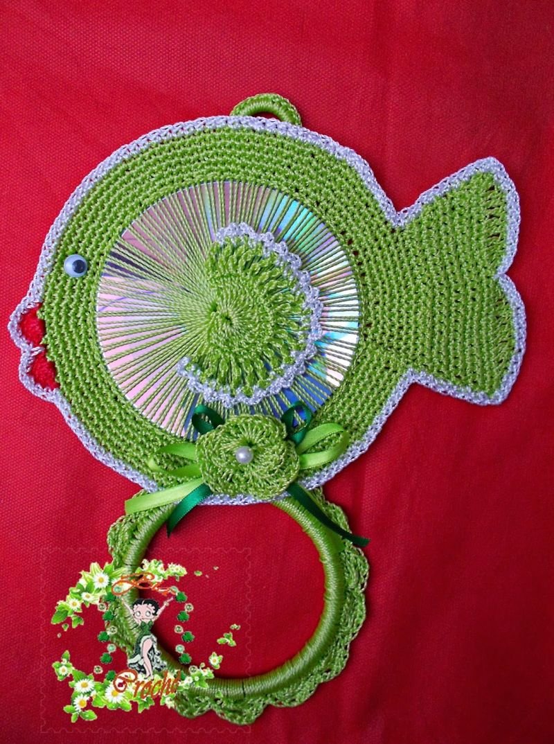 Dicas de Artesanato com Crochê e CD Dicas de Artesanato com Crochê e CD