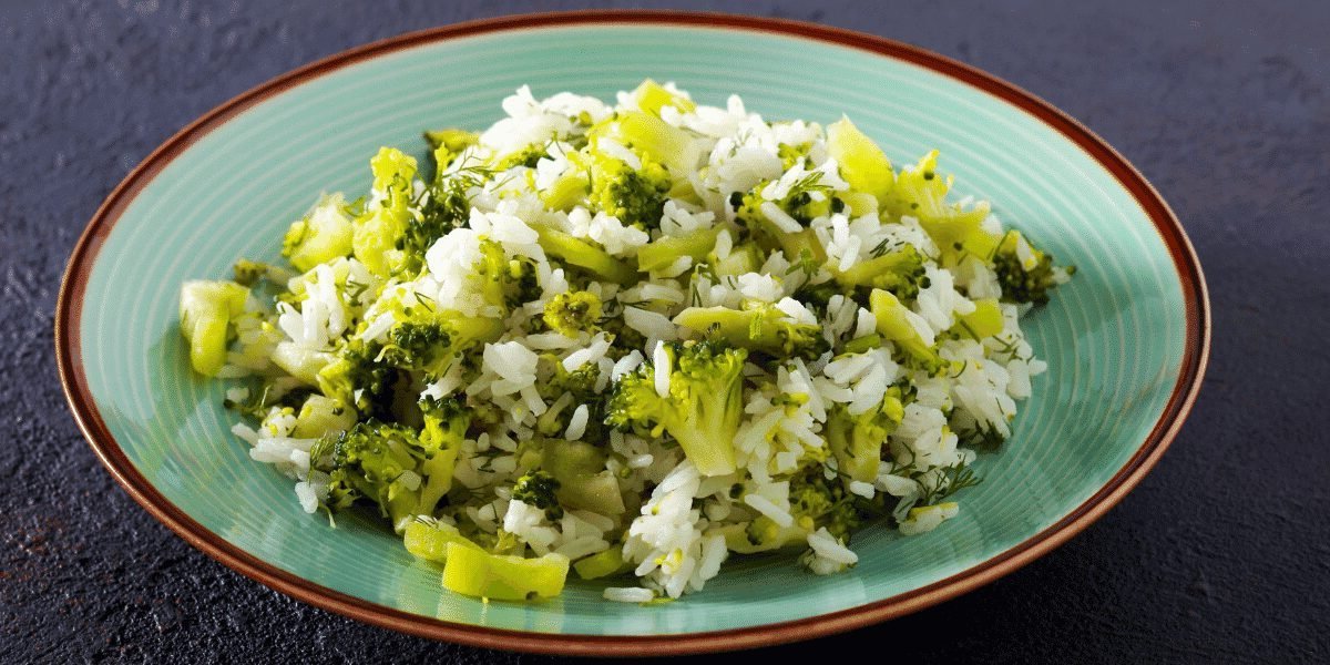 arroz com brócolis