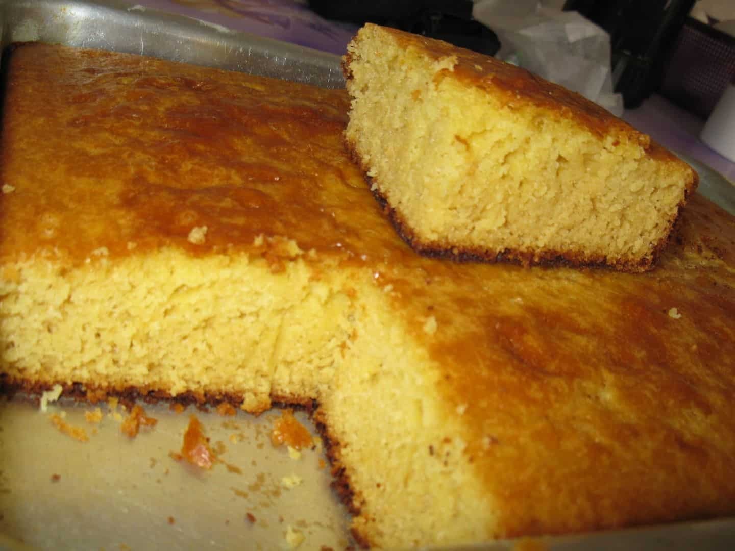 Bolo de milho de latinha e fubá