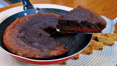 Brownie de Chocolate feito na frigideira em 15 minutos