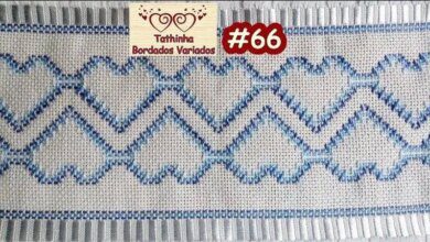 CORAÇÕES EM PONTO VAGONITE | Bau das DICAS