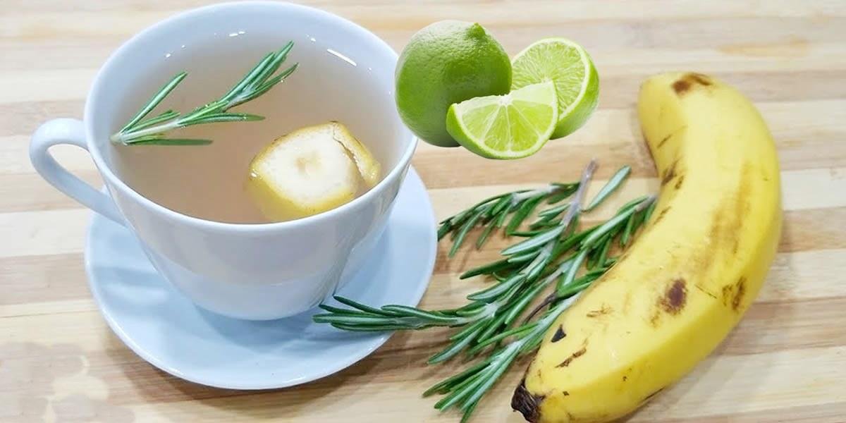 Cha de banana com alecrim e limao melhora a memoria Chá de banana com alecrim e limão