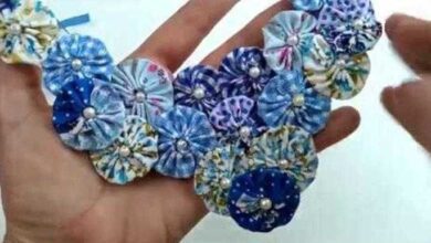 Como Fazer Colar de Fuxico Passo a Passo