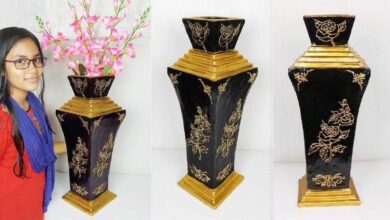 Como Fazer Vasos Usando Isopor