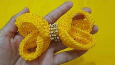 Como Fazer um Lindo Laço Boutique de Crochê