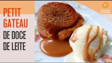 Como fazer Petit Gateau de Doce de Leite