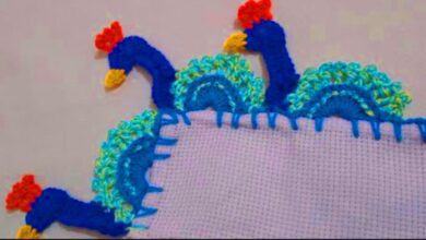 Como fazer bico pavãozinho de crochê