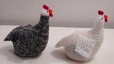 Como fazer galinha da angola de crochê