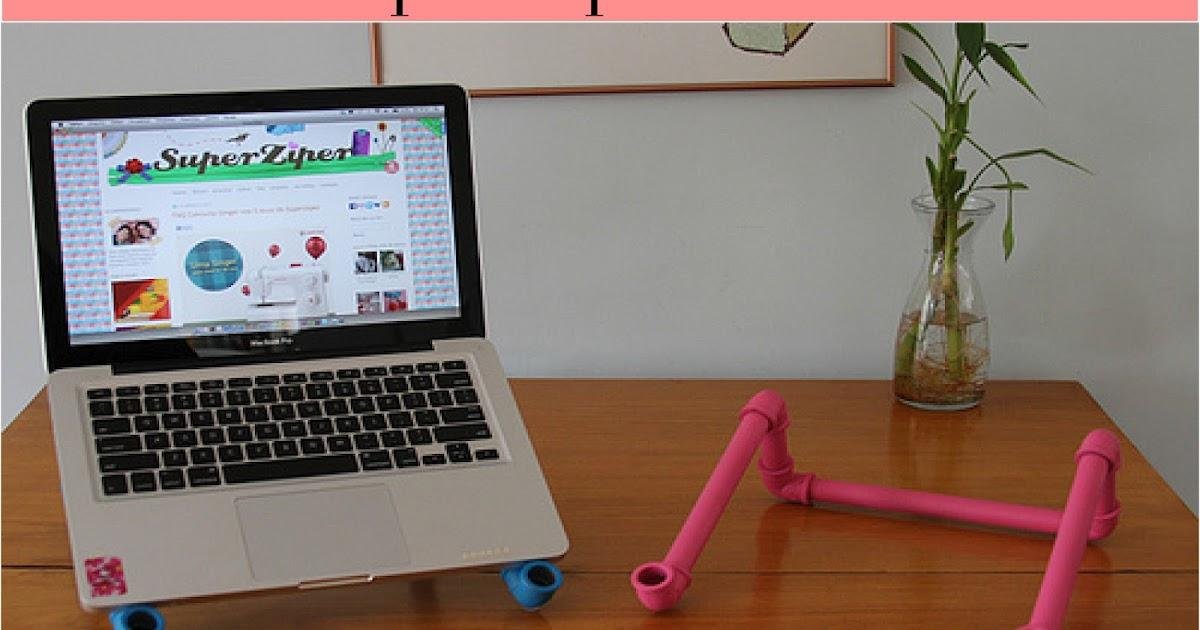 Como fazer um suporte para notebook usando tubo PVC Como fazer um suporte para notebook usando tubo PVC