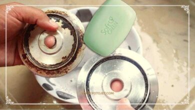 Como limpar o fogão usando sabonete