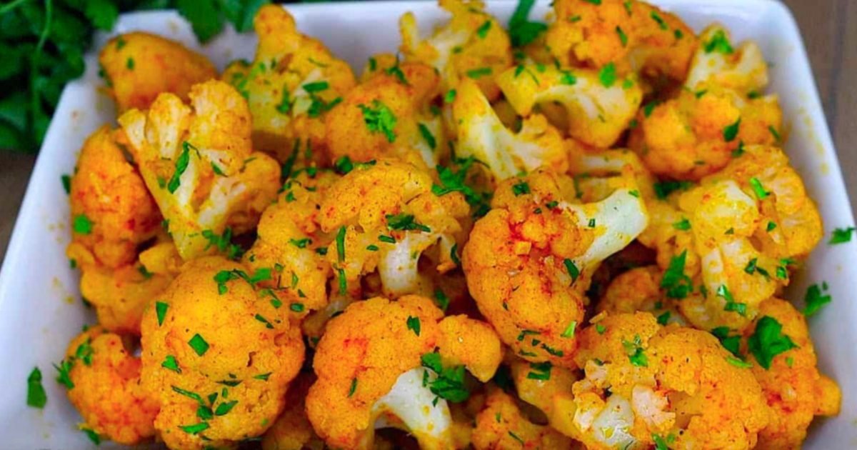 Couve flor crocante de Airfryer Bau das DICAS Couve-flor crocante de Airfryer