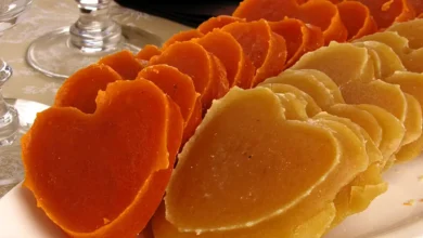 Doce de abóbora de corte delicioso