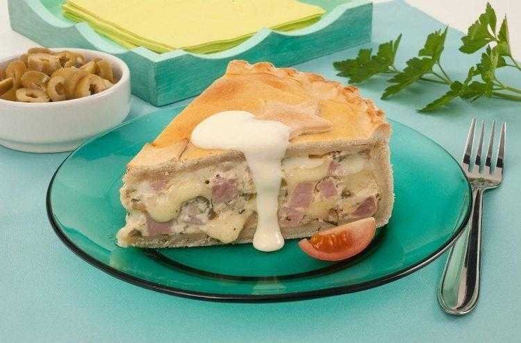 Empadao Cremoso de Presunto e Queijo Empadão Cremoso de Presunto e Queijo