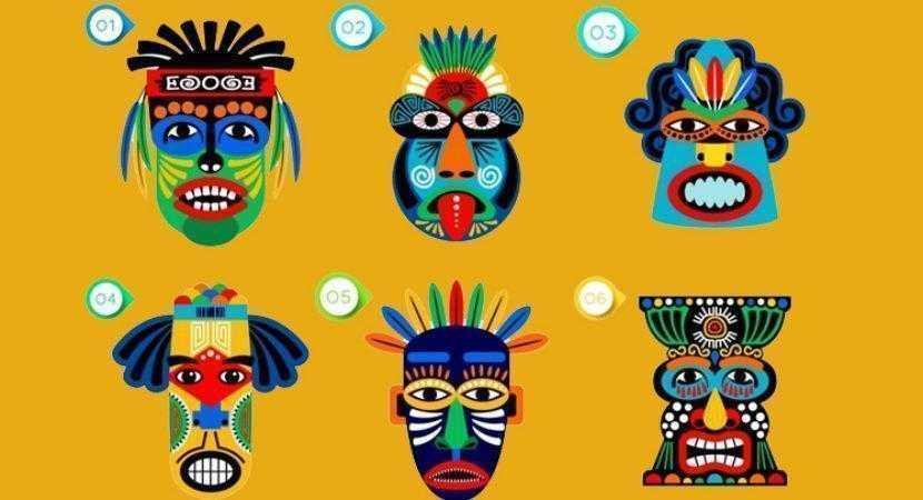 Escolha uma máscara e descubra qual é a sua atitude em relação à vida