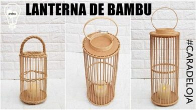 Faça Com Palitos de Churrasco Uma Lanterna Decorativa