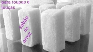 Faça sabão de arroz para roupas e louças
