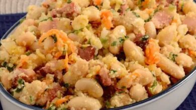 Farofa de Feijão Branco Deliciosa