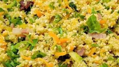 Farofa de abobrinha saudável e saborosa