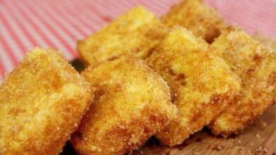 Leite frito cremoso de um jeito que você nunca viu