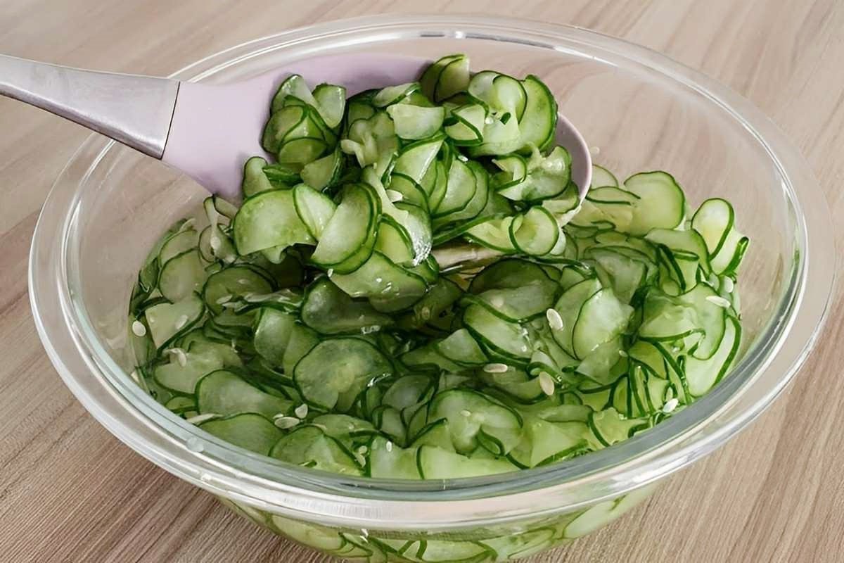 Pepino agridoce ou Sunomono Bau das DICAS Pepino agridoce ou Sunomono