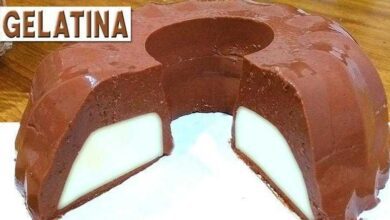 Receita de Gelatina de Chocolate Recheada