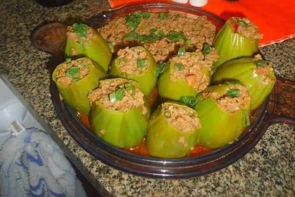 Receita de jilo recheado com carne moida