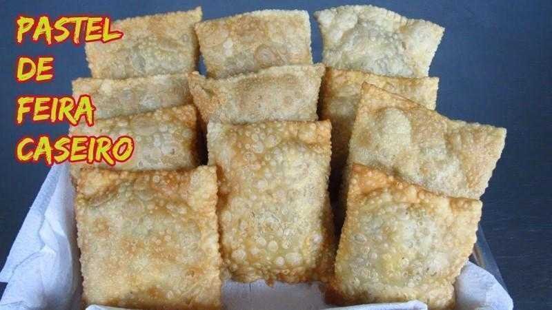 Receita de pastel de feira caseiro Receita de pastel de feira caseiro